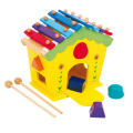 Xylophone &amp; Shape Sorter Haus hölzerne pädagogische Kinder frühes Lernspielzeug